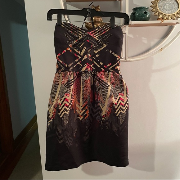 Ecote Dresses & Skirts - Ecote Women's Small S Tribal Strapless Dress Pockets Aztec